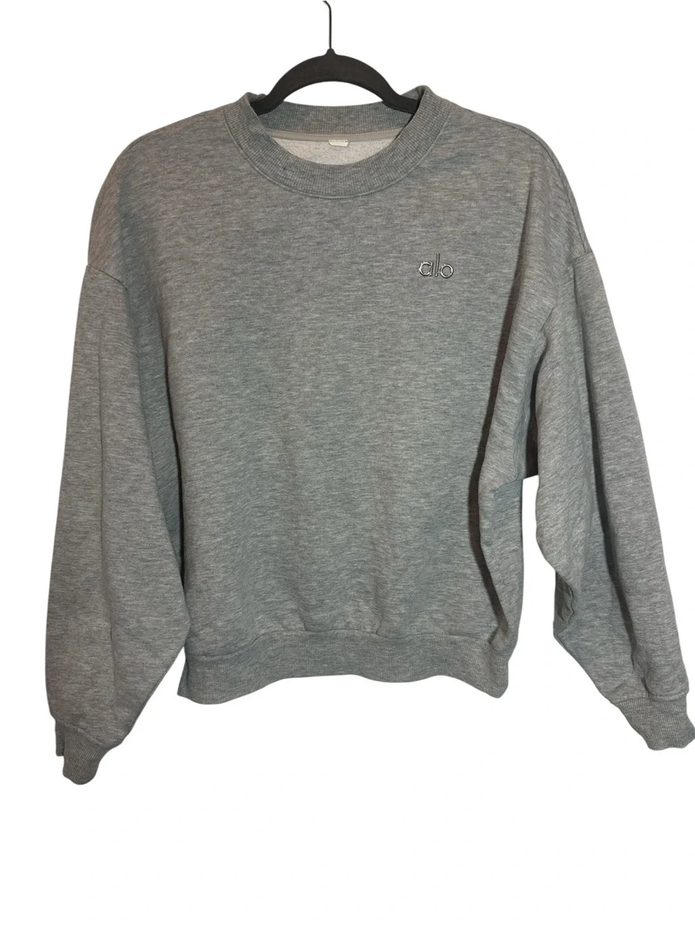 Alo Yoga Accolade Unisex Crew Neck Pullover Athletic Heather Grey Sz Sm/M No Tag